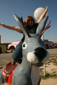 Riding a jackalope