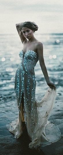 Glamour Mermaids / karen cox. Turquoise and crystal embellished gown. Fit for a mermaid's wedding ! ♥