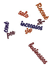 Recent sale of businesses increase six percent