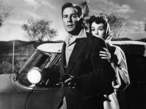 Richard Carlson and Barbara Rush in It Came from Outer Space