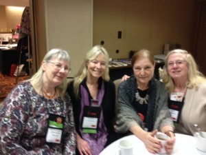 Kathy, Kate, Dorothy and Lea at Malice Domestic in Bethesda