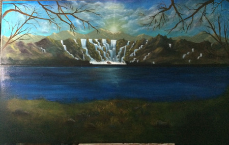 Unbroken (progression) 48��30 oil on canvas Dawn Blair ��2015