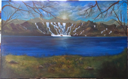 Unbroken (progression) 48��30 oil on canvas Dawn Blair ��2015
