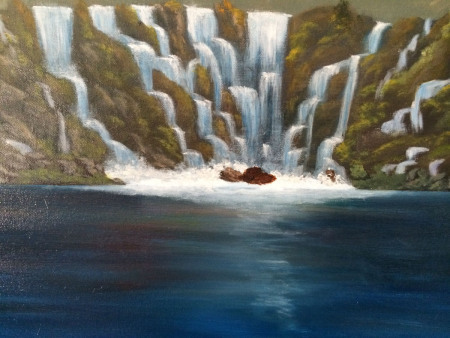 Unbroken (progression) 48��30 oil on canvas Dawn Blair ��2015