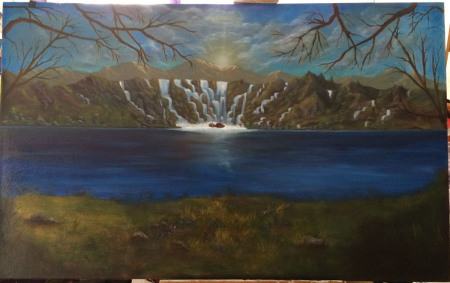 Unbroken (progression) 48��30 oil on canvas Dawn Blair ��2015