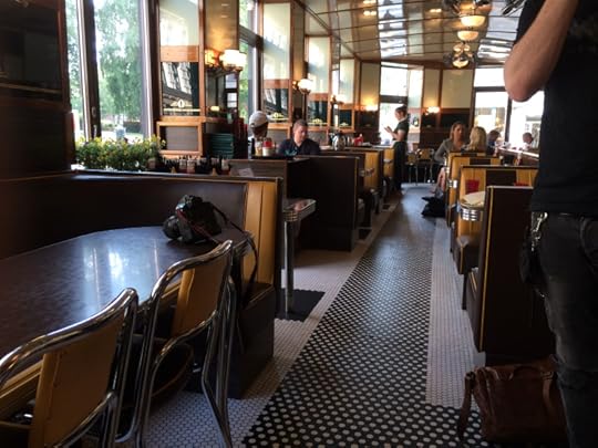 Interiør fra Nighthawk Diner på Grunerløkka. 