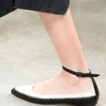 classic shoes with b and w stitching