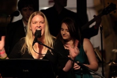 Megan Stielstra at a Second Story performance. Photo courtesy of Julie Sadowski.