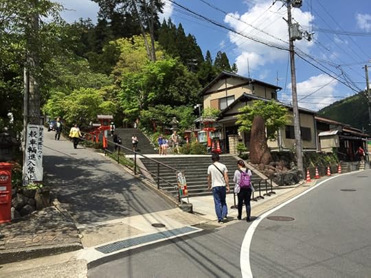 Entrance to the Kurama Shrine marks the “ real ” part of the climb -- Kurama Temple (鞍馬寺) -- Kyoto, Japan -- Copyright 2015 Jeffrey Friedl, http://regex.info/blog/