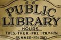 OldLibrarySign