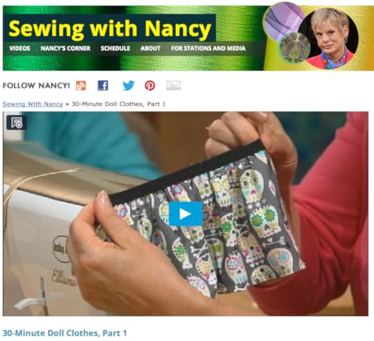 Learn how to sew doll clothes on Sewing With Nancy Zieman
