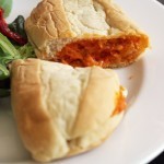 pizzawich on plate