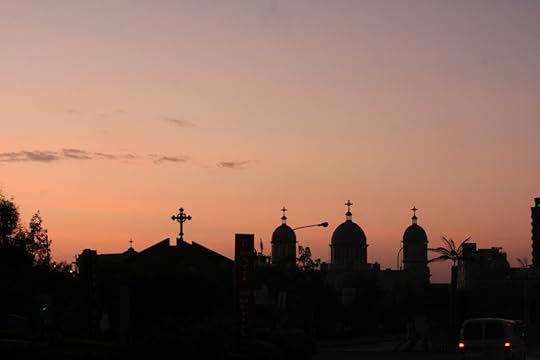 Before dawn near the Medhane Alem Cathedral