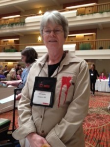 Her daughter gave her this shirt! Can you see that this is a true mystery lover?