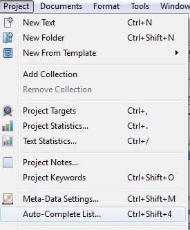 Scriv Auto_Complete Menu
