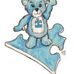 Autism Awareness Bear Blue