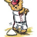 Nationals Teddy Bear Baseball Player