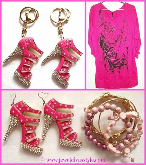 JDS - PINK HEELS AND TOP
