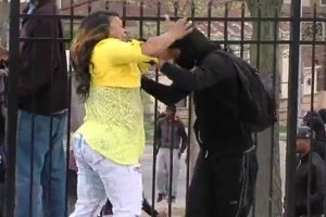 mom hits son