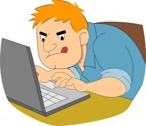 Guy Writer Typing Fast