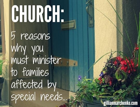 You must minister to families affected by special needs
