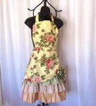 Layered Floral Apron via Etsy
