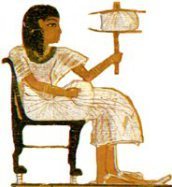 The deceased holds a sail to catch the breath of life