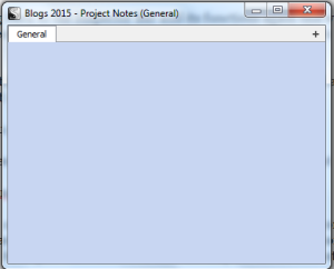 Scriv Proj Notes Window