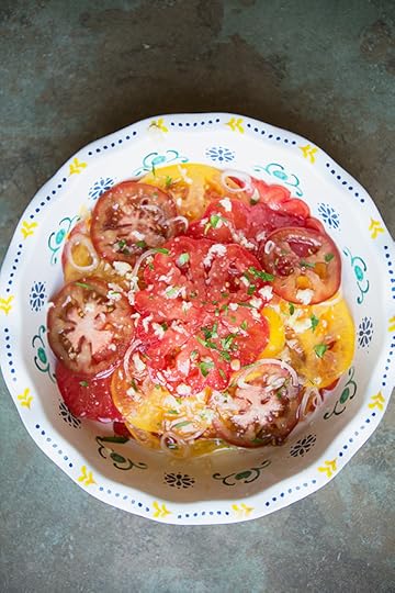 Heirloom Tomato Salad for an Avocado Toast Bar | FoodforMyFamily.com