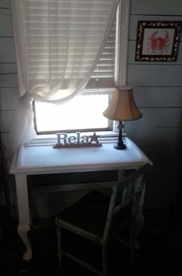 Vintage dresser upcycle to desk.