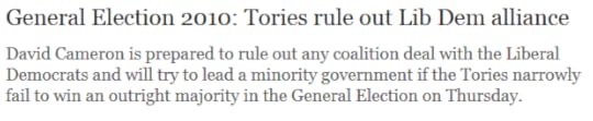 tories rule out coalition