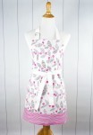 Pink-Black Leaf Apron via Etsy