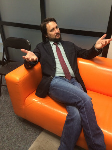 This photo. Starring Wil Wheaton. Co-starring my garish orange office couch.