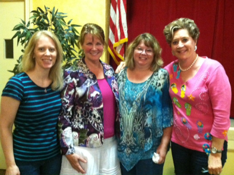 Who are these beautiful women? Heather with a few of my K&T sisters--Gwen, Sarah and Lena!