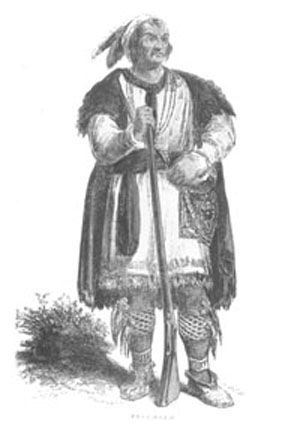 There is no known picture of Tecumseh but most specialists agree that this sketch, drawn from an eyewitness description of the man, is the closest likeness. Library and Archives Canada (C-000319)