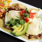 Huevos Rancheros on plate
