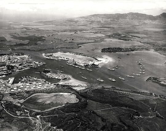 Pearl Harbor Naval Shipyard and Ford Island Naval Air Station, Oahu, Hawaii, May 2, 1940 (Hawaiian Aviation Archives)