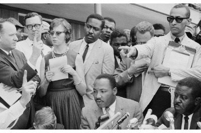 Martin Luther King Jr w Clarence B Jones behind Birmingham 1963