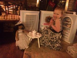 A tea party in Laura's parlor