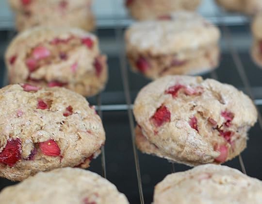 Strawberry Spelt Biscuits | HealthySlowCooking.com