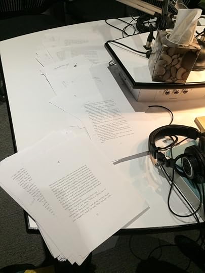 Pages of Arsenic for Tea marked up for reading.