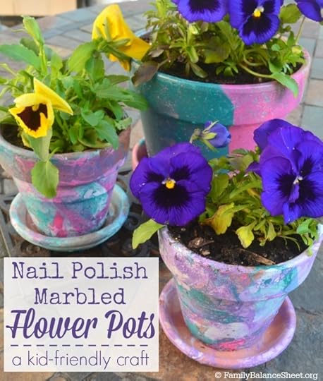 Nail-Polish-Marbled-Flower-Pots