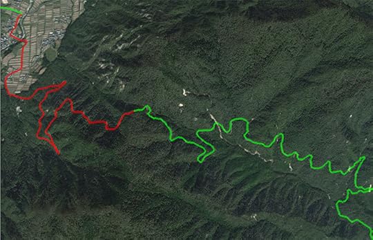 iPhone 6+ using barometric altimeter, as recorded with Abvio's Runmeter app