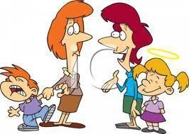 cartoon mothers w: kids