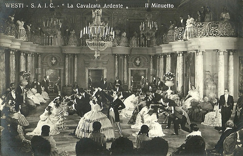 Soava Gallone and Emilio Ghione in La cavalcata ardente