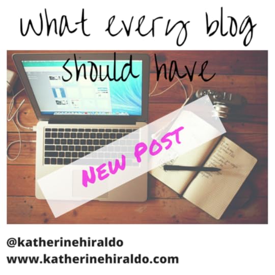 What every blog should have