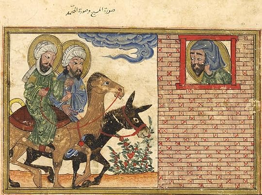  Isaiah’s vision of Jesus riding a donkey and Muhammad riding a camel, al-Biruni, al-Athar al-Baqiyya ‘an al-Qurun al-Khaliyya (Chronology of Ancient Nations), Tabriz, Iran, 1307-8. Edinburgh University Library. EDINBURGH UNIVERSITY LIBRARY