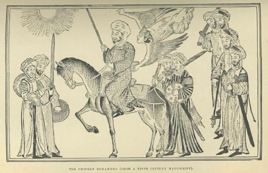 Another version of the same image as above, also likely from Rashid al-Din's Jami'al-Tawarikh. This image is likely a redrawn lithograph of the original, and was printed in the book History of Egypt, by S. Rappoport, which contains the caption, 