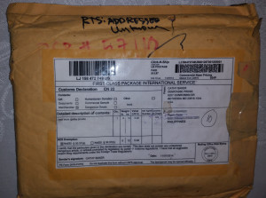 returned book package