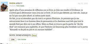 book review in the French language